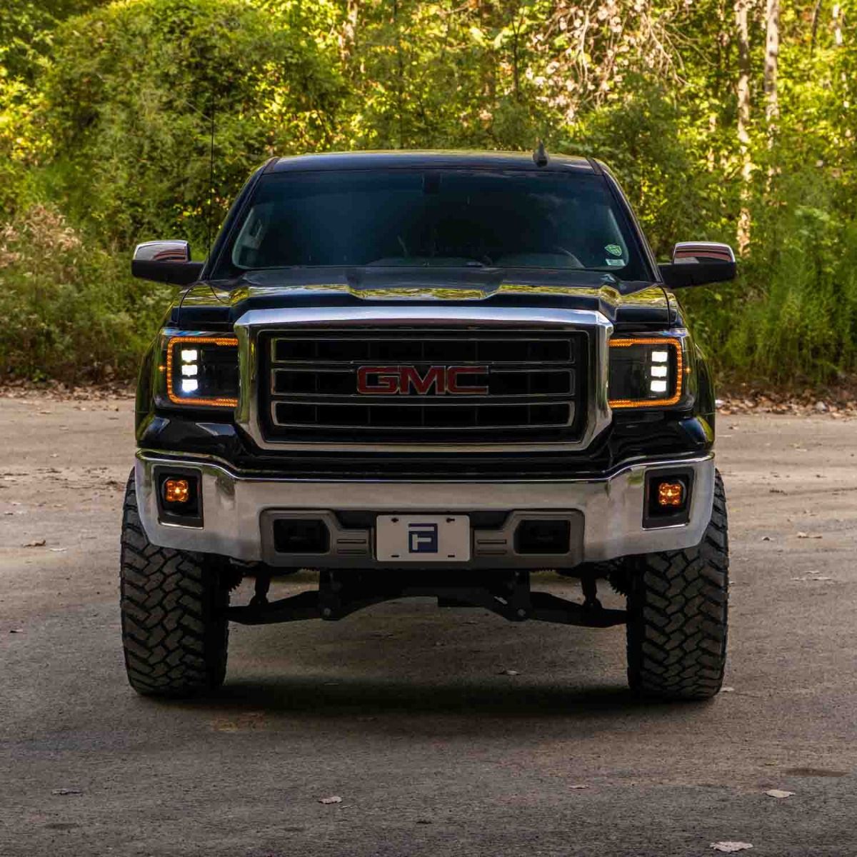 Form Lighting - 2014 - 2018 GMC Sierra 1500 LED Projector Headlights with Amber DRL (pair)