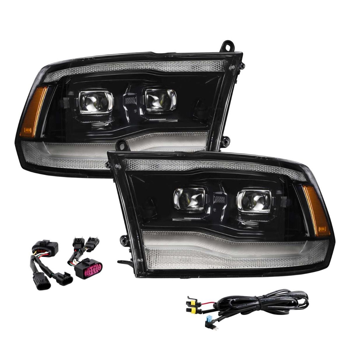 Form Lighting - 2019 - 2024 Ram 1500 Classic LED Projector Headlights (pair)