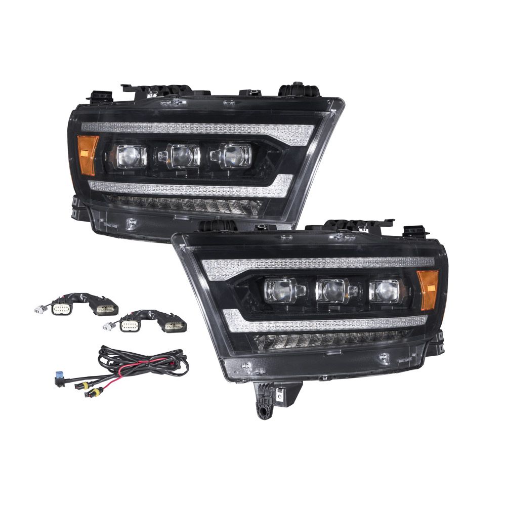 Form Lighting - 2019 - 2024 Ram 1500 Sequential LED Projector Headlights (pair)