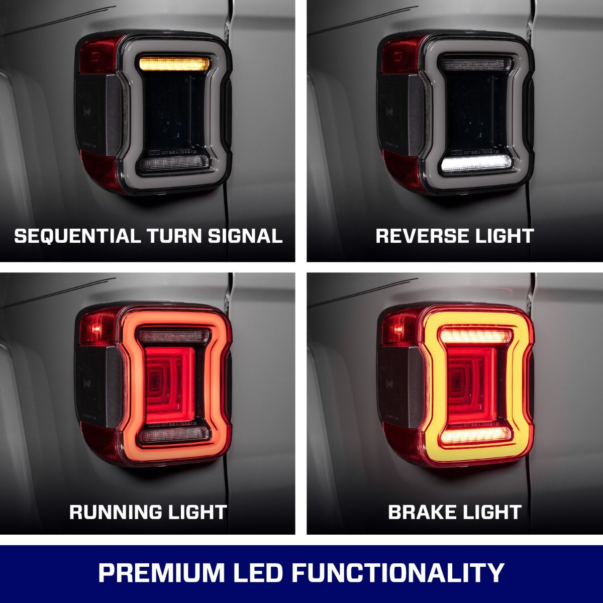 Form Lighting - Form Lighting Sequential LED Tail Lights for 2020 - 2026 Jeep Gladiator