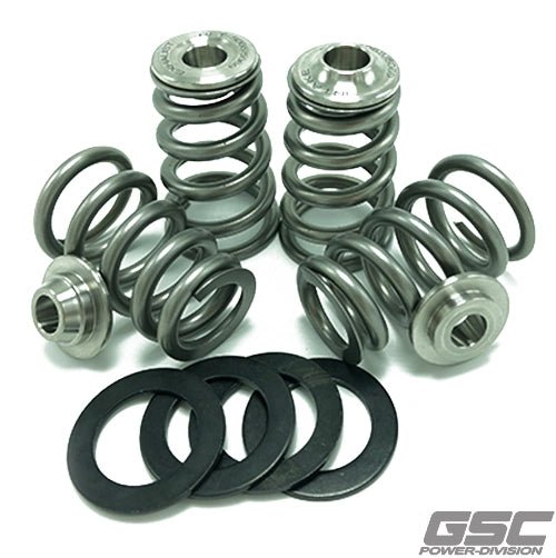 GSC - GSC P - D Nissan/Infiniti VR30DDTT Conical Valve Spring and Ti Retainer Kit (9500RPM Limit/40PSI Max) - Panda Motorworks
