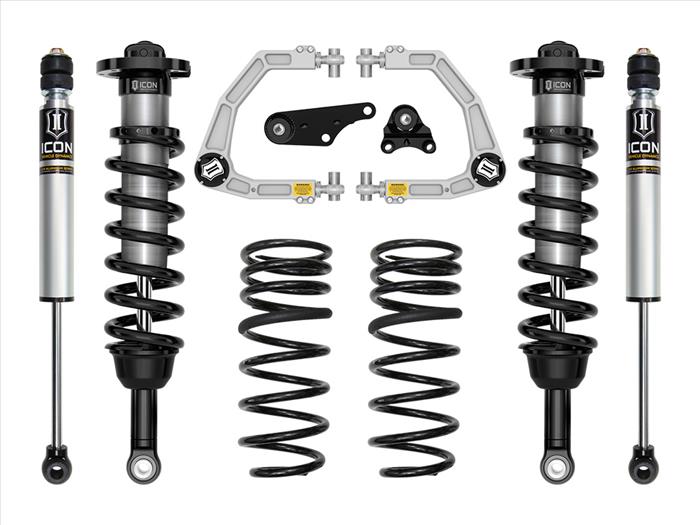 ICON - ICON 2024+ ToyotaTacoma 1.25 - 3in Stage 2 Suspension System Billet w/Triple Rate Springs - Panda Motorworks