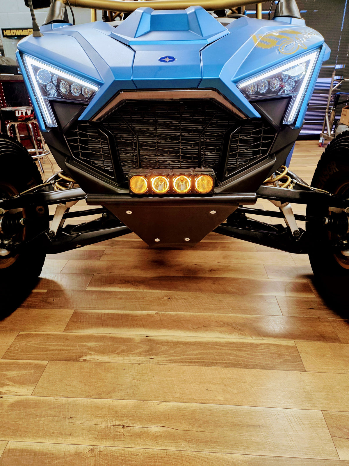 UTV Speed Polaris Pro R Flat Top Front Bumper