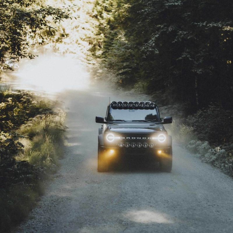 KC HiLites - KC HiLiTES 2021+ Ford Bronco FLEX ERA 3 Dual Mode SAE Fog Light Pocket Kit - Panda Motorworks