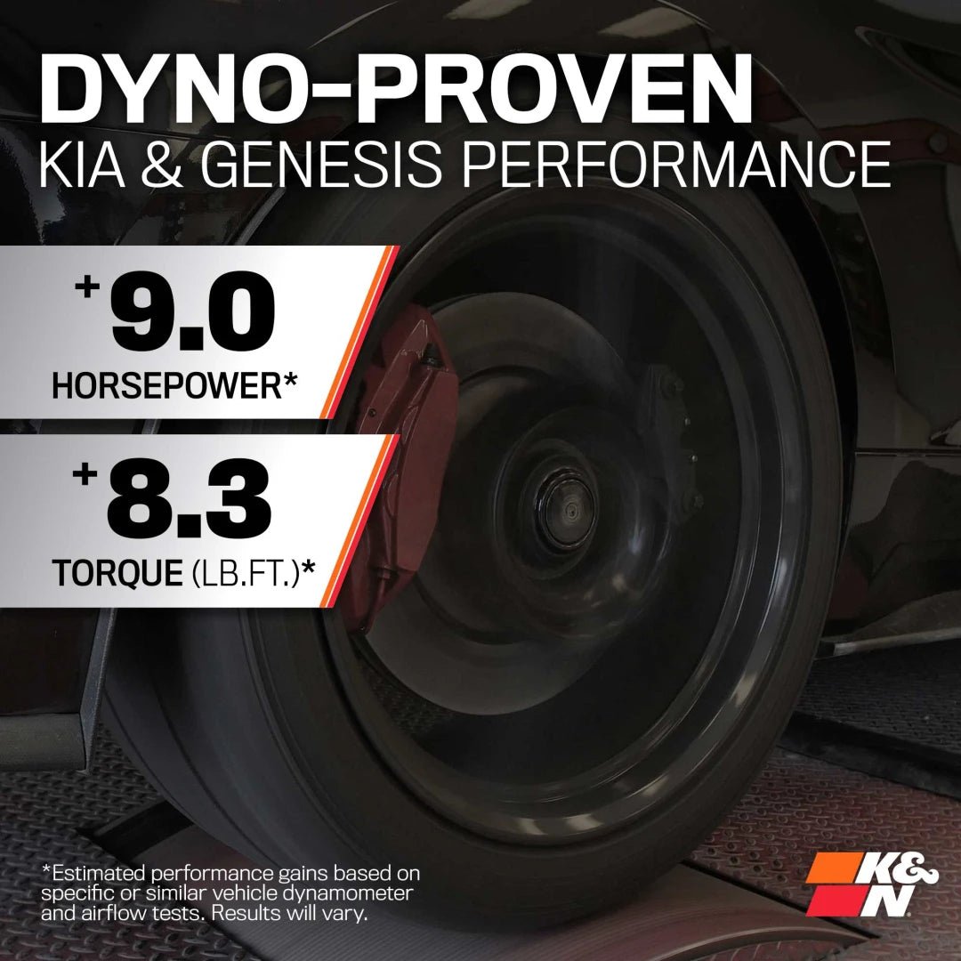K&N Engineering - K&N 2018 Kia Stinger 3.3L Turbo Typhoon Air Intake - Panda Motorworks