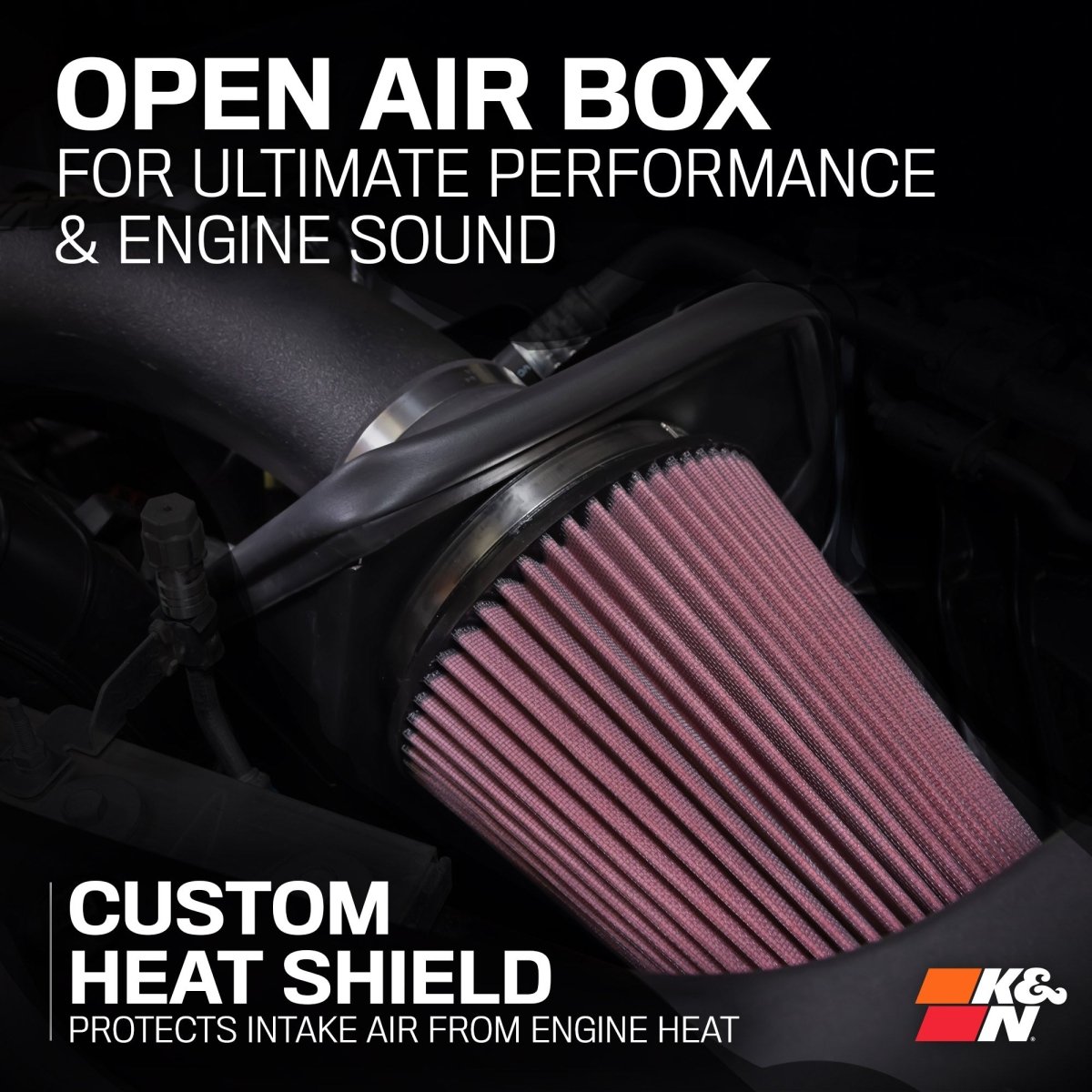 K&N Engineering - K&N 2024 Toyota Tacoma 63 Series Air Intake - Panda Motorworks