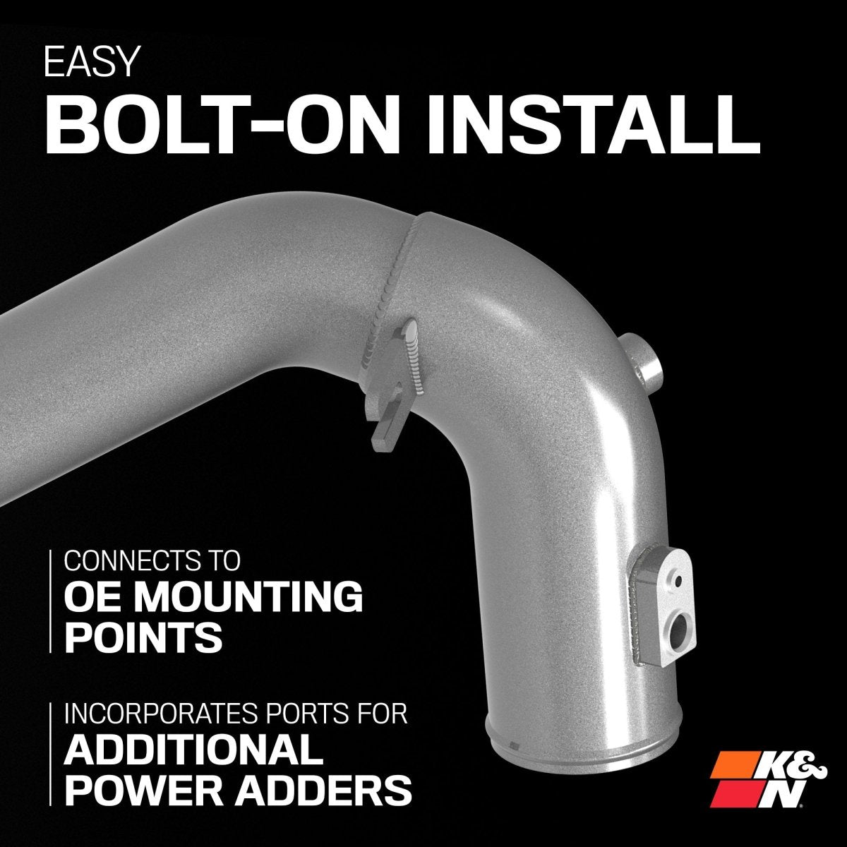 K&N Engineering - K&N 2024 Toyota Tacoma Turbo Charge Pipes - Panda Motorworks