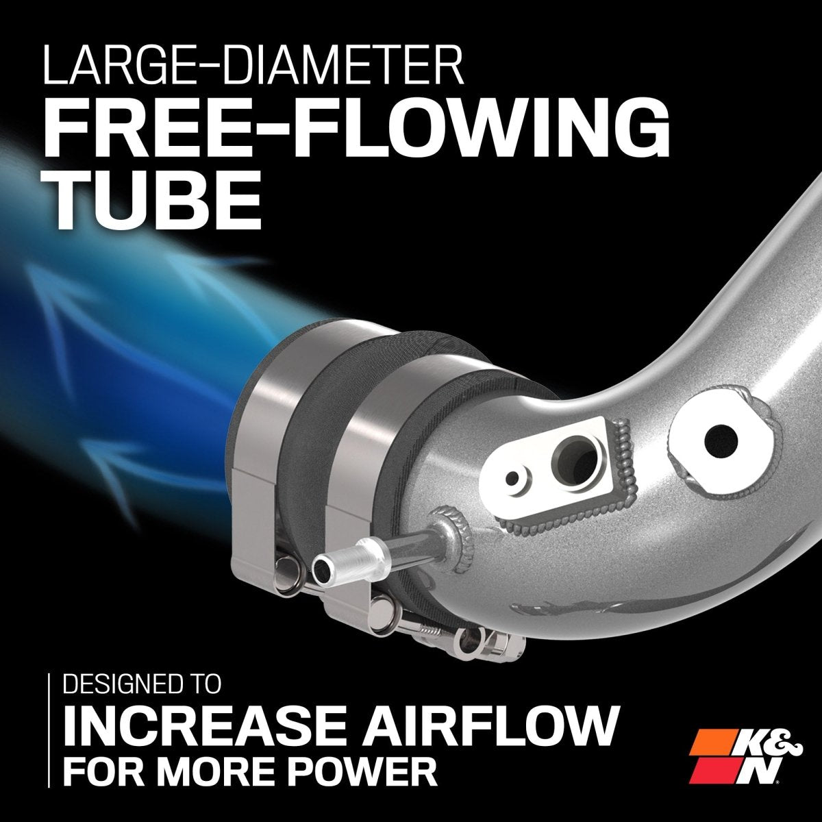 K&N Engineering - K&N 2024 Toyota Tacoma Turbo Charge Pipes - Panda Motorworks