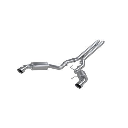 MBRP - MBRP 15 - 17 Ford Mustang GT 5.0 3in Cat Back Dual Split Rear Street Version 4.5in Tips