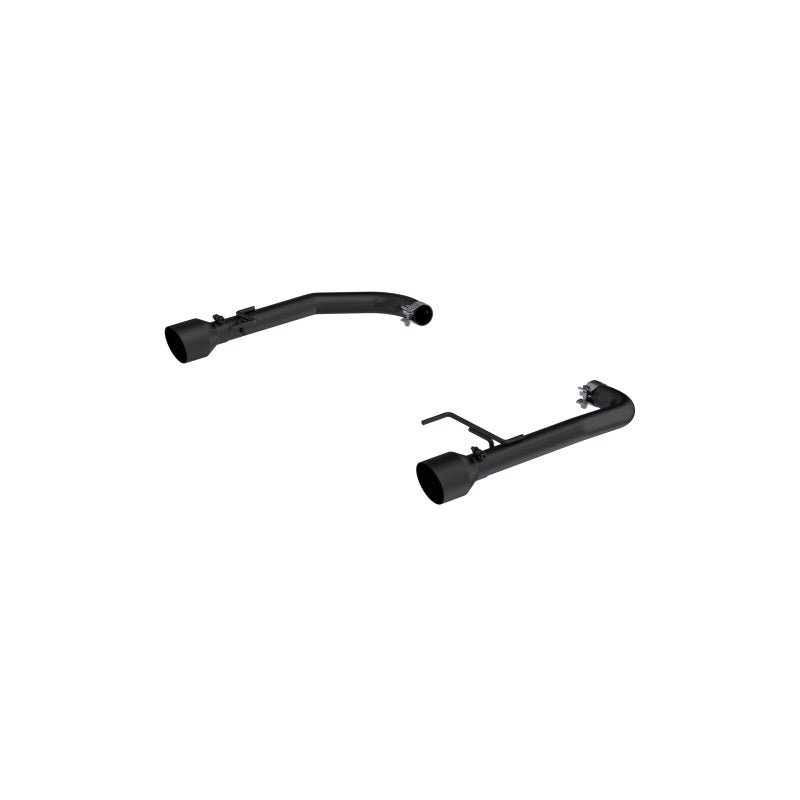 MBRP - MBRP 15 - 23 Ford Mustang 2.3L EcoBoost Black 2.5in Axle Back Dual Split Rear Exit (Race Version) - Panda Motorworks