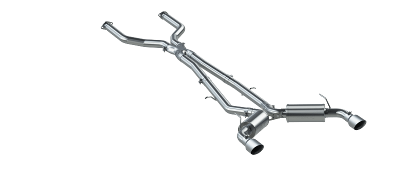 MBRP - MBRP 16 - 22 Infiniti Q50 3.0L FWD/AWD 3in Cat Back w/ 4.5in OD Tips - T304 - Panda Motorworks