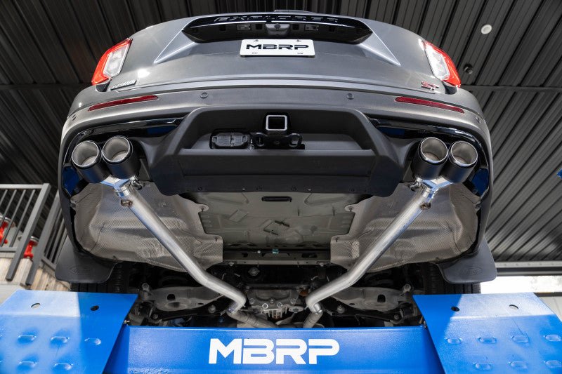 MBRP - MBRP 20 - 23 Ford Explorer ST 3.0L EcoBoost Dual Rear Exit Axle Back w/ Quad Carbon Fiber Tips - T304 - Panda Motorworks