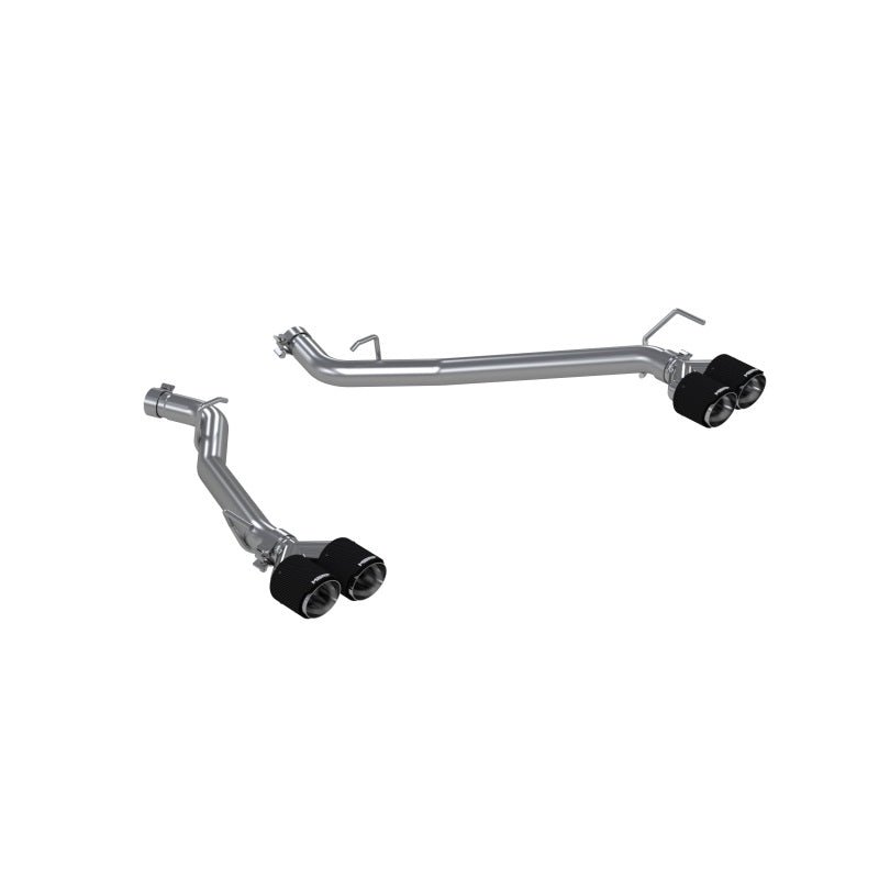 MBRP - MBRP 20 - 23 Ford Explorer ST 3.0L EcoBoost Dual Rear Exit Axle Back w/ Quad Carbon Fiber Tips - T304 - Panda Motorworks