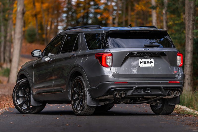 MBRP - MBRP 20 - 23 Ford Explorer ST 3.0L EcoBoost Dual Rear Exit Axle Back w/ Quad Carbon Fiber Tips - T304 - Panda Motorworks