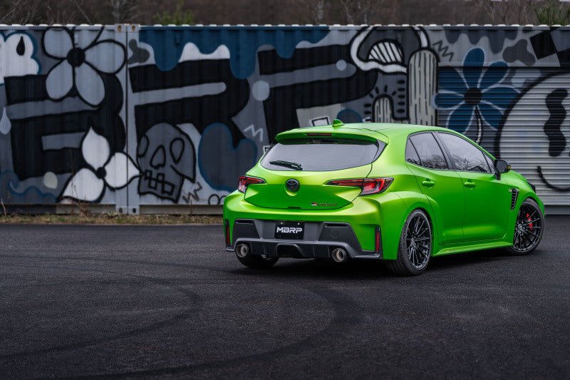 MBRP - MBRP 2023 Toyota Corolla GR 1.6L T304 SS 3in Cat - Back Dual Split Rear w/ Carbon Fiber Tips - Panda Motorworks