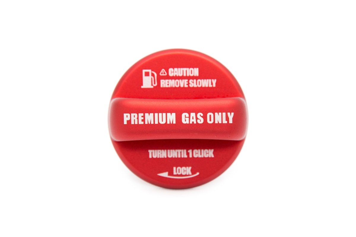 OLM - OLM Anodized Red Fuel Cap Cover - 15+ WRX / STI, 13+ FT86, 13+ Crosstrek, 14+ Forester, 12+ Impreza,