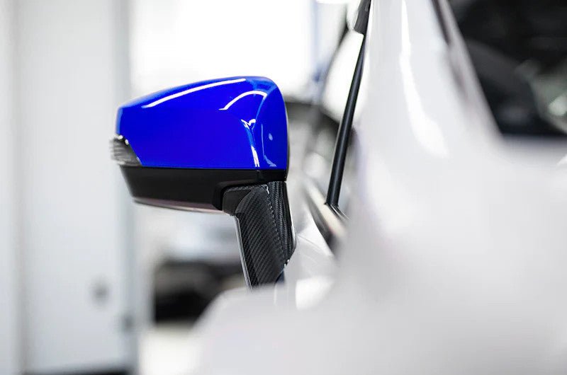 OLM - OLM OE Style Mirror Cover with Turn Signal Cutout - World Rally Blue - 2015-2021 Subaru WRX / STI / 2015-2017 Crosstrek
