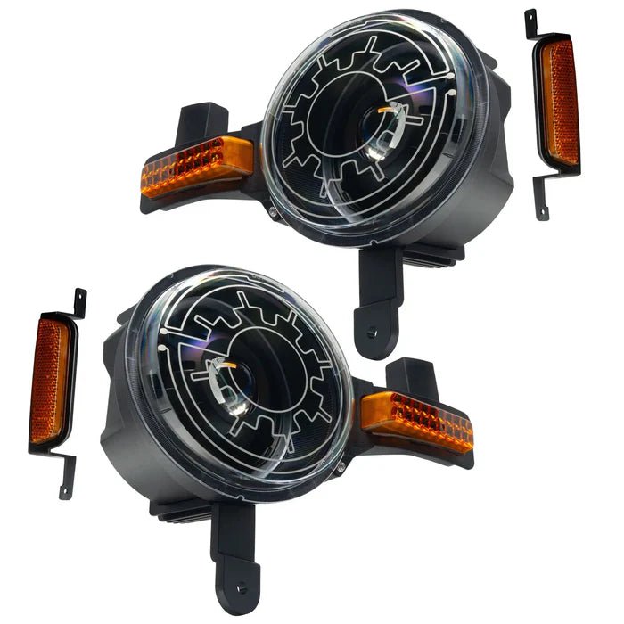 ORACLE Lighting - Oracle 2021+ Ford Bronco Oculus Bi - LED Projector Headlights w/ Heated Lenses
