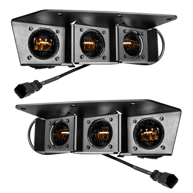 ORACLE Lighting - Oracle High 21 - 22 Ford Bronco Triple LED Fog Light kit for Steel Bumper - Panda Motorworks
