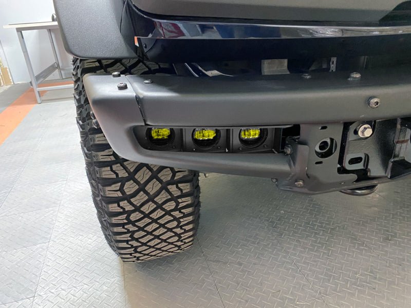 ORACLE Lighting - ORACLE Lighting 21 - 22 Ford Bronco Triple LED Fog Light Kit for Steel Bumper - Yellow - Panda Motorworks