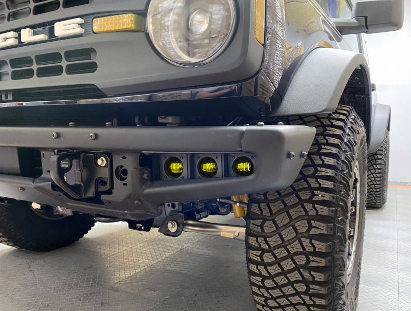 ORACLE Lighting - ORACLE Lighting 21 - 22 Ford Bronco Triple LED Fog Light Kit for Steel Bumper - Yellow - Panda Motorworks