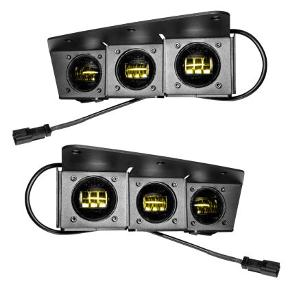 ORACLE Lighting - ORACLE Lighting 21 - 22 Ford Bronco Triple LED Fog Light Kit for Steel Bumper - Yellow - Panda Motorworks