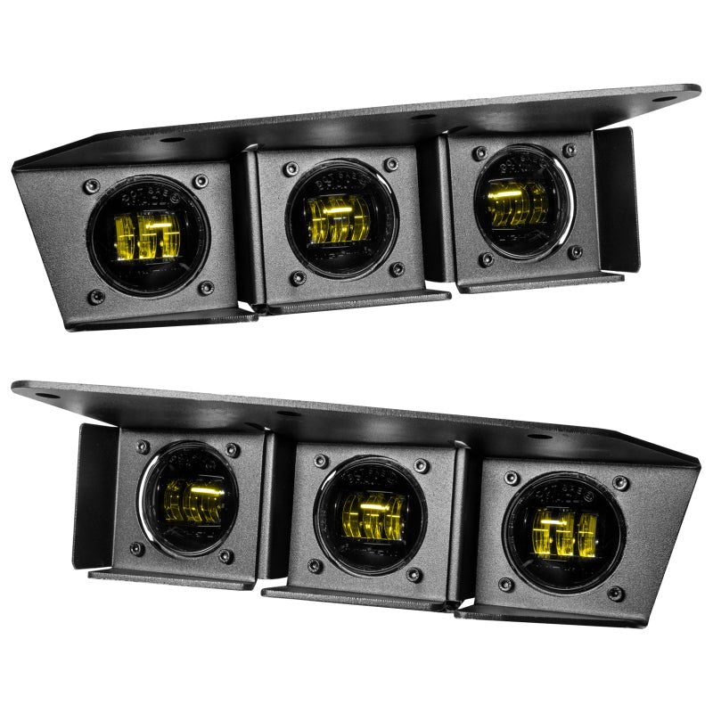 ORACLE Lighting - ORACLE Lighting 21 - 22 Ford Bronco Triple LED Fog Light Kit for Steel Bumper - Yellow - Panda Motorworks