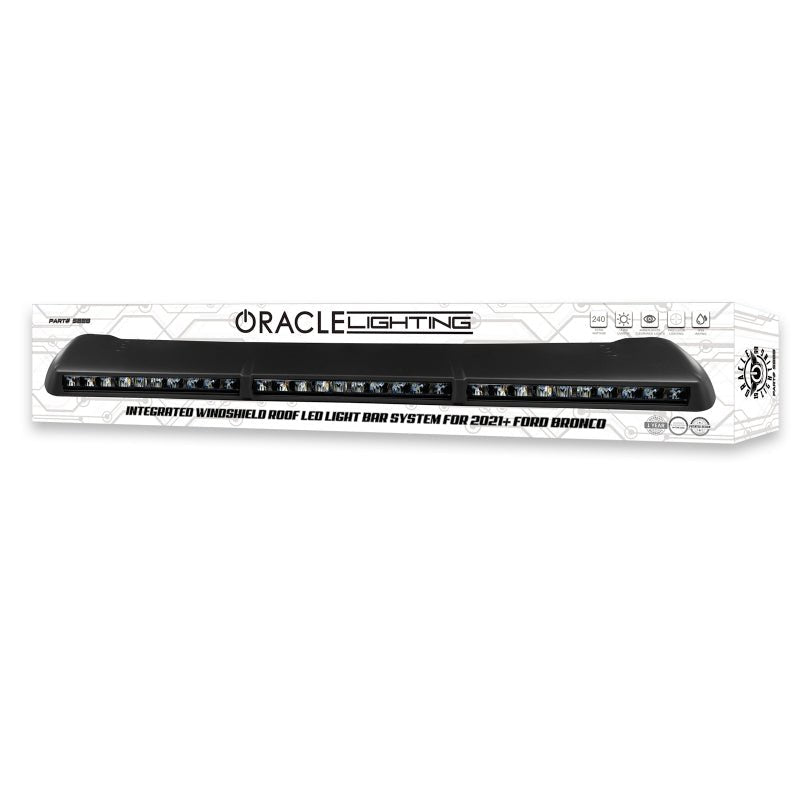 ORACLE Lighting - ORACLE LIGHTING INTEGRATED WINDSHIELD ROOF LED LIGHT BAR SYSTEM FOR 2021+ FORD BRONCO - Panda Motorworks