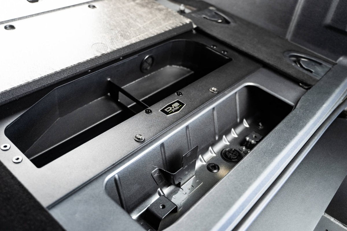 Panda Motorworks - DV8 Offroad 21 - 23 Ford Bronco (Exc. Bronco Raptor) Air Compressor Mount & Storage Box - Panda Motorworks