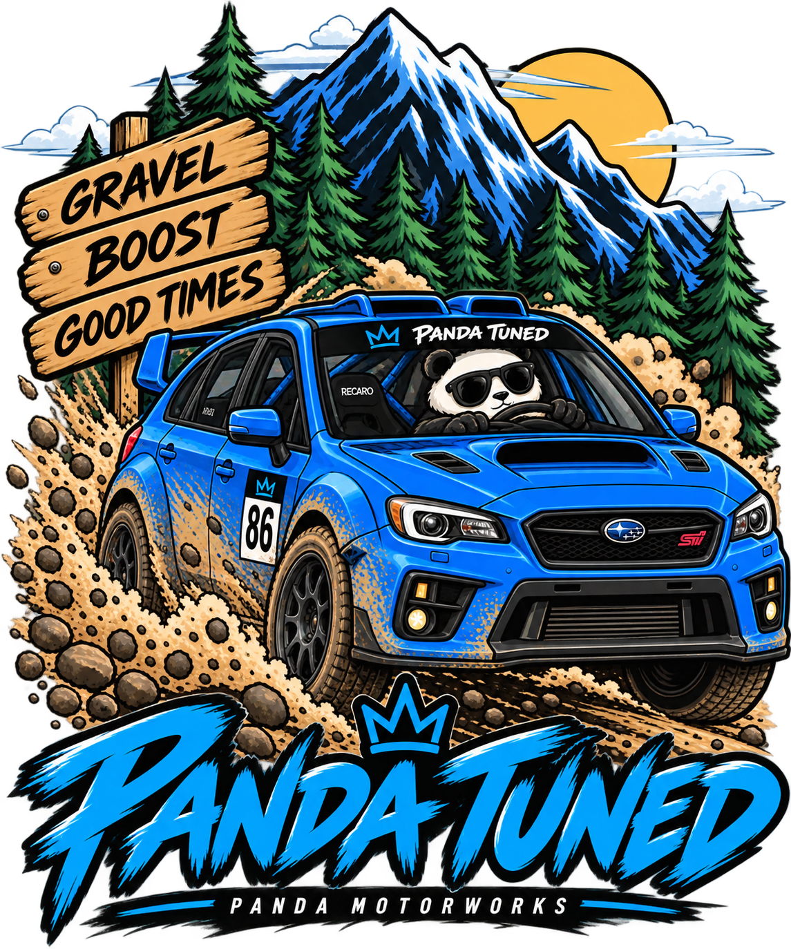 Panda Toon’d Rally Panda T-Shirt