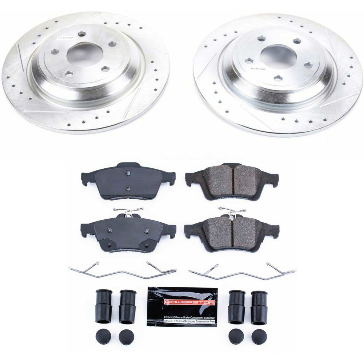 PowerStop - Power Stop 16 - 18 Ford Focus RS Rear Z23 Evolution Sport Brake Kit - Panda Motorworks