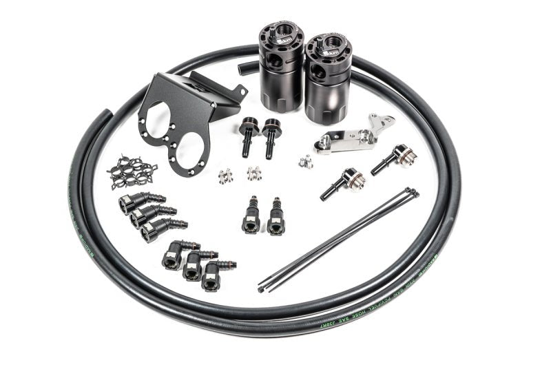 Radium Engineering - Radium Engineering Dual Catch Can Kit 17-19 Corvette LT1 w/ Dry Sump Fluid Lock