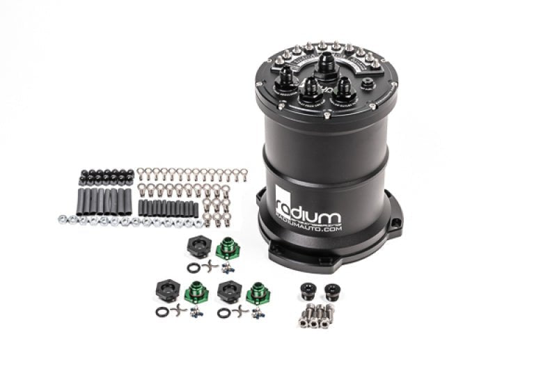 Radium Engineering - Radium Engineering Multi-Pump Fuel Surge Tank Fits Bosch BR540 / Deatschwerks DW400 (Pumps Not Included)