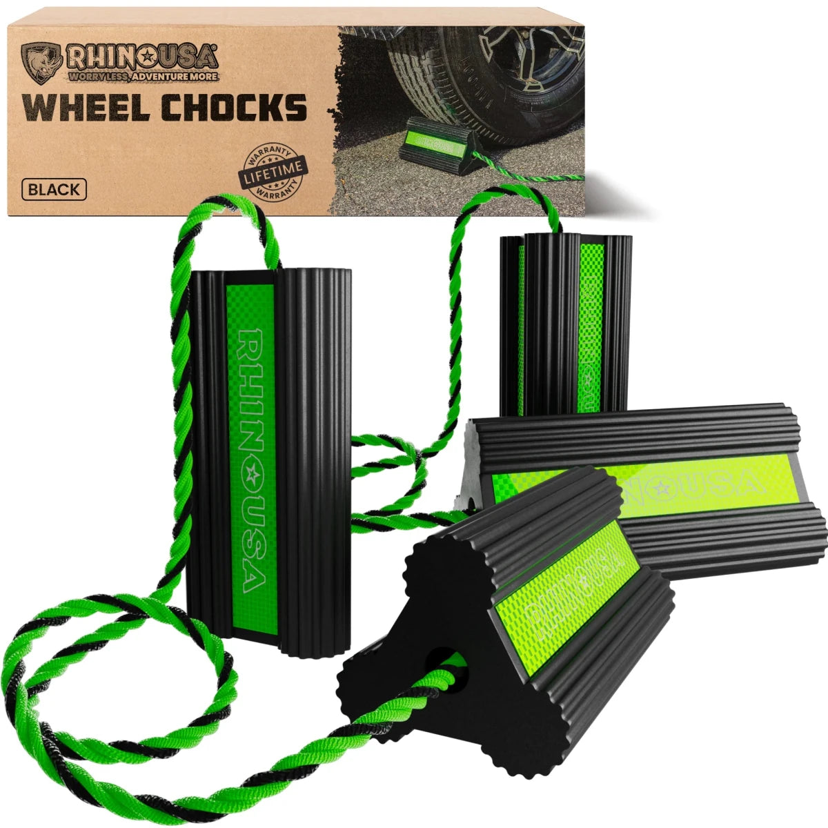 Rhino USA - Rhino USA Heavy - Duty Wheel Chock