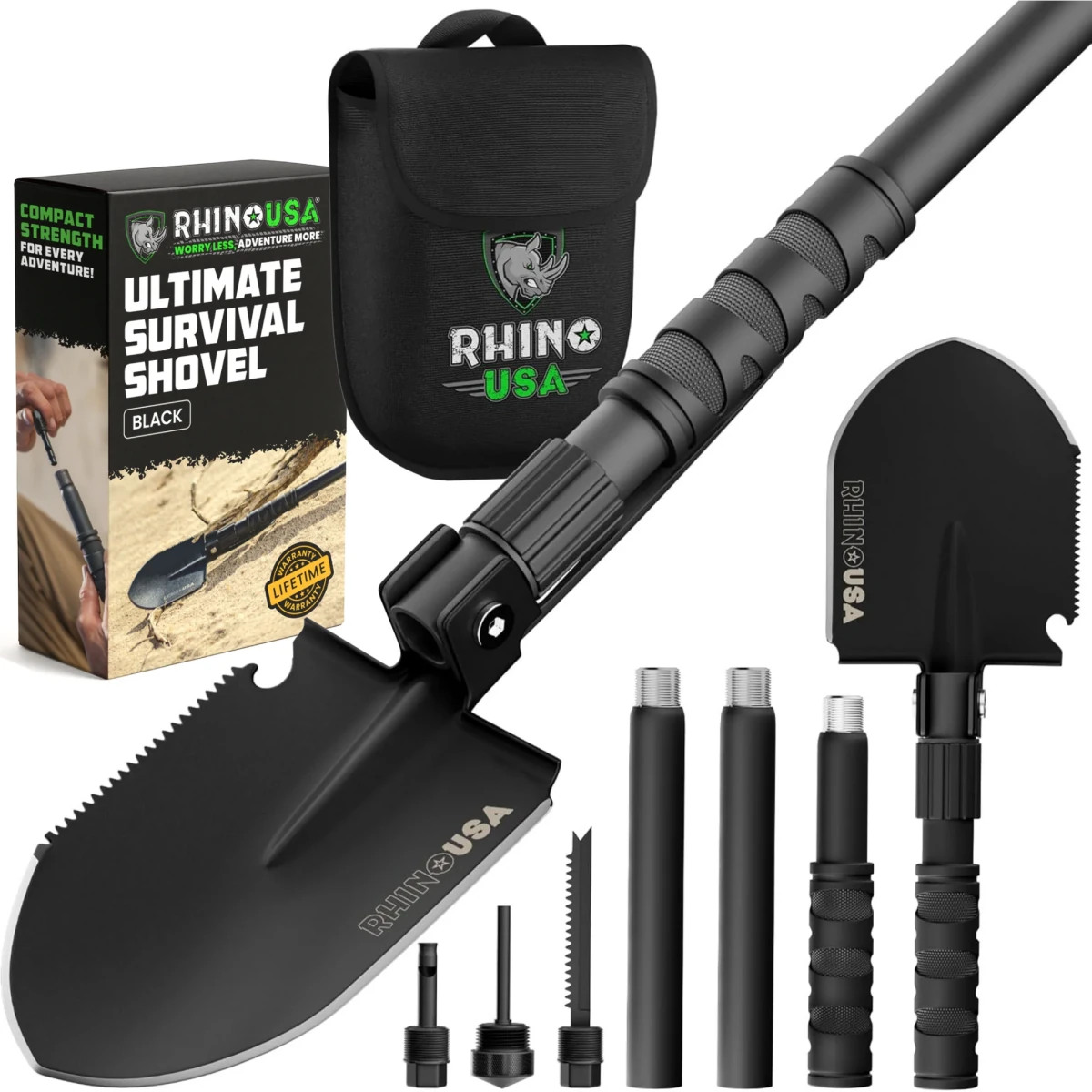 Rhino USA - Rhino USA Ultimate Survival Shovel