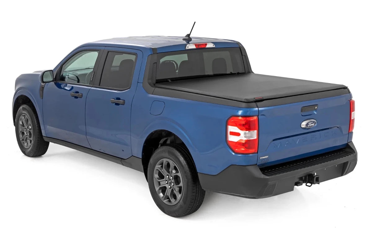Rough Country - Rough Country Soft Roll Up Bed Cover 4'6" Bed | Ford Maverick 2WD/4WD (2022 - 2026)