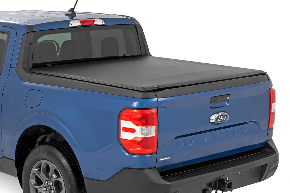 Rough Country - Rough Country Soft Roll Up Bed Cover 4'6" Bed | Ford Maverick 2WD/4WD (2022 - 2026)