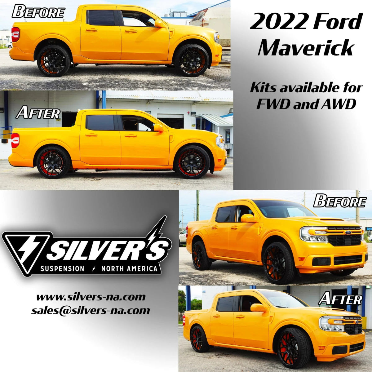 Silver's North America - Silver's NEOMAX Coilovers - 2022+ Ford Maverick - Panda Motorworks