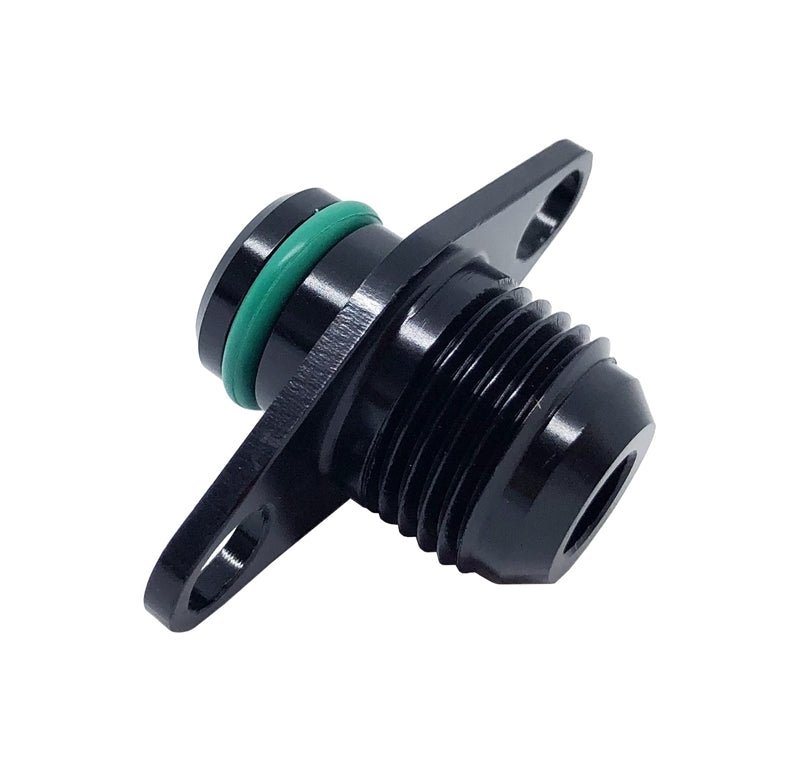 Torque solution - Treadstone - 6AN Fuel Rail Adapter Fitting for Mitsubishi / DSM / 3000GT / Stealth (Black Anodized)