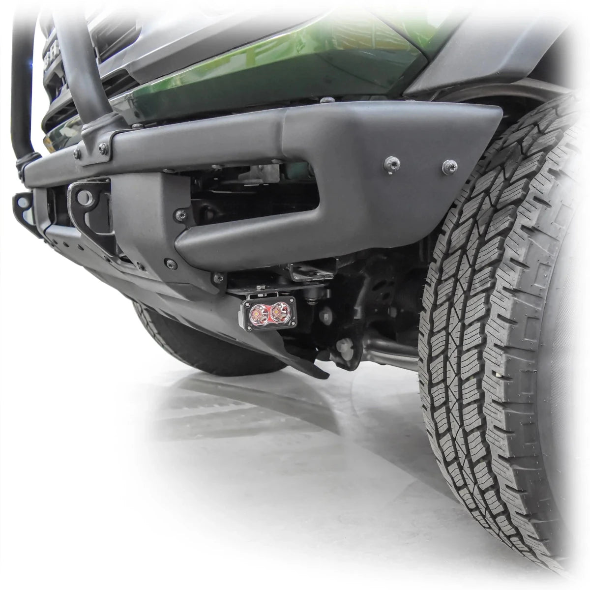 Turn Offroad - Turn Offroad Crash Bar Light Mount | 2021 - 2026 Ford Bronco | Hidden Bolt - On Auxiliary Light Bracket
