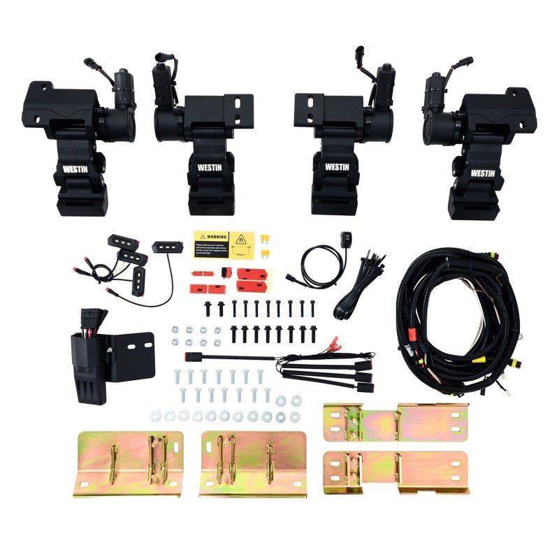 Westin - Westin 2024 Toyota Tacoma Double Cab Pro - E Electric Running Boards - Textured Black - Panda Motorworks