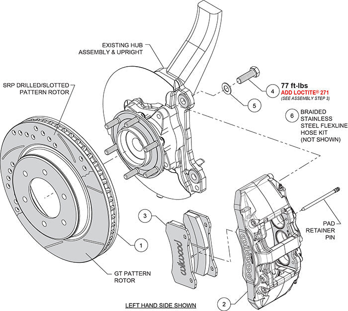 Wilwood - Wilwood 21 - 24 Ford Bronco Aerolite 6R Kit Front Brake Kit
