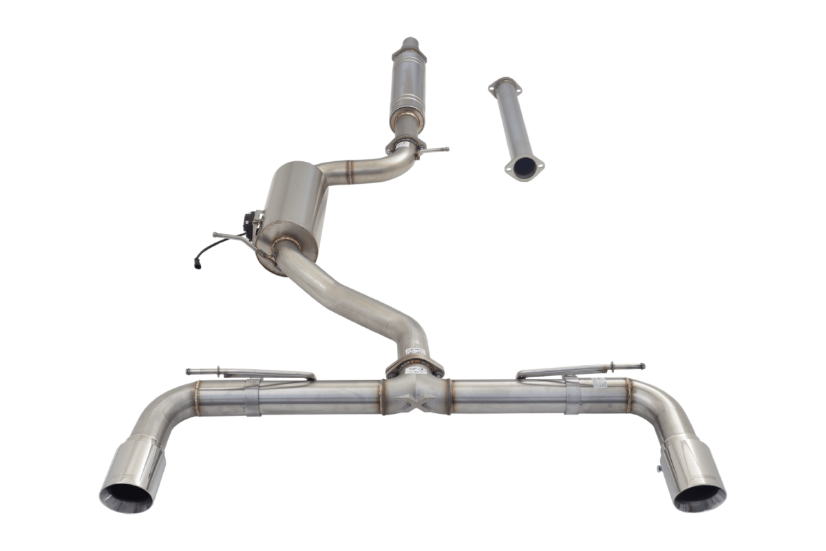 XForce - XForce VW Golf GTI MK 7 To 8 Cat Back Exhaust System With Varex Valved Muffler mk7 /mk7.5 (13 - 21) MK8 (21 - On) - Panda Motorworks