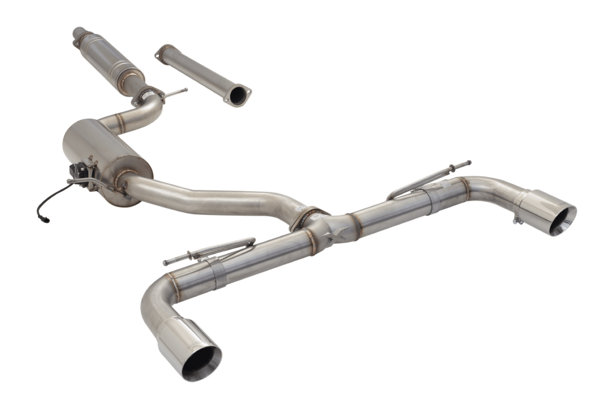XForce - XForce VW Golf GTI MK 7 To 8 Cat Back Exhaust System With Varex Valved Muffler mk7 /mk7.5 (13 - 21) MK8 (21 - On) - Panda Motorworks