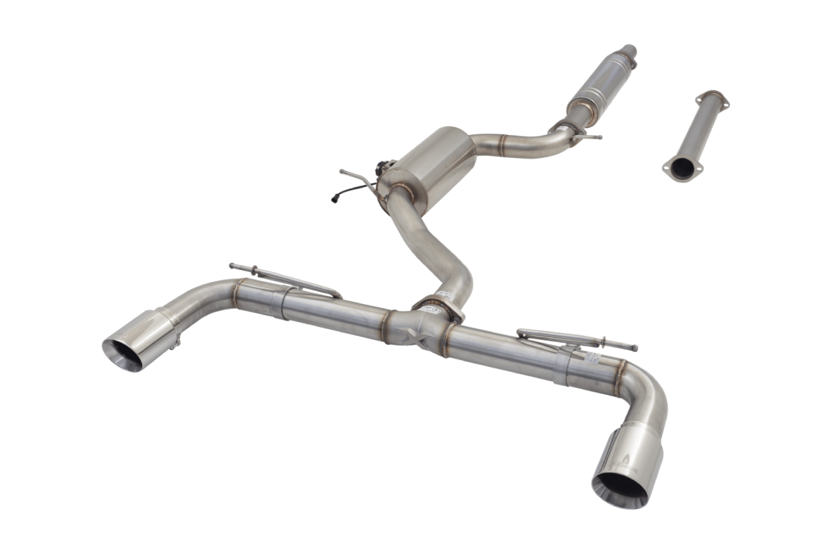 XForce - XForce VW Golf GTI MK 7 To 8 Cat Back Exhaust System With Varex Valved Muffler mk7 /mk7.5 (13 - 21) MK8 (21 - On) - Panda Motorworks