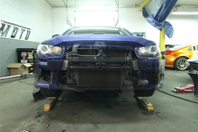 Mishimoto 08+ Mitsubishi Evolution X Oil Cooler Kit - Panda Motorworks - 3