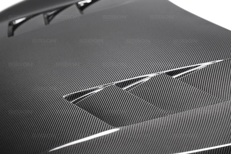Seibon 2016-2020 Honda Civic Coupe/Sedan/Hatchback TS-Style Carbon Fiber Hood