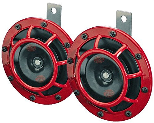 HELLA Supertone 12V High Tone/Low Tone Twin Horn Kit - Panda Motorworks - 1