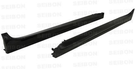 Seibon 08-09 Mitsubishi Evo X OEM-style Carbon Fiber Side Skirts - Panda Motorworks - 1