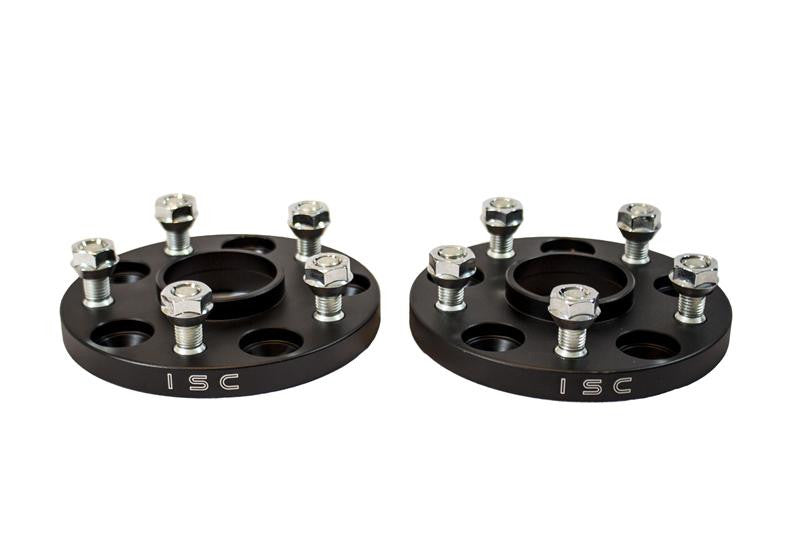 ISC Suspension Mazda/Mitsubishi 5x114.3 Hub Centric (67 Hub Bore) Wheel Spacers 15mm Black (Pair) - Panda Motorworks - 1